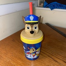 Paw Patrol Chase  Friends SIPPER Cup 13 OUNCES W Lid and Straw Zak Designs S1