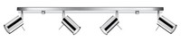 Spot Deckenstrahler Metall 80 Cm 4-Flammig LäNglich GU10 Chrom Wohnzimmer Flur