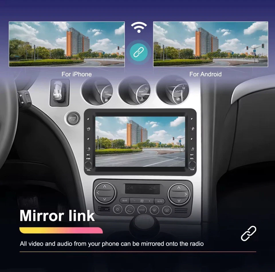 Autoradio 7” Android 15 Per Alfa Romeo 159 Spider Brera Carplay 4-64GB RDS USB - Immagine 4 di 4