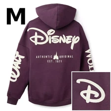 Disney Parks Purple Zip Hoodie Adult MEDIUM Walt Disney World Authentic Original