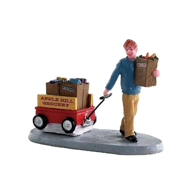 Lemax GROCERY DELIVERY #82579 Harvest Crossing Christmas Village Figurines NEW