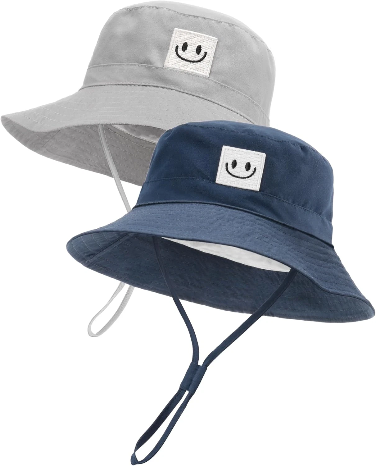 Baby Sun Hat Smile Face Toddler Boys Girls Bucket Hat 0-5 Years Kids UPF 50+ Sun