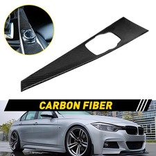 For BMW 3 4Series F30 F33 F34 F36 Real Carbon Fiber Multimedia Panel Cover Trim