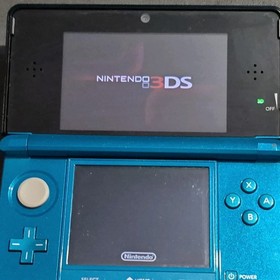 Nintendo 3DS Aqua Blue Console (CTR-001 USA) w/Box - No Charger - Tested *READ