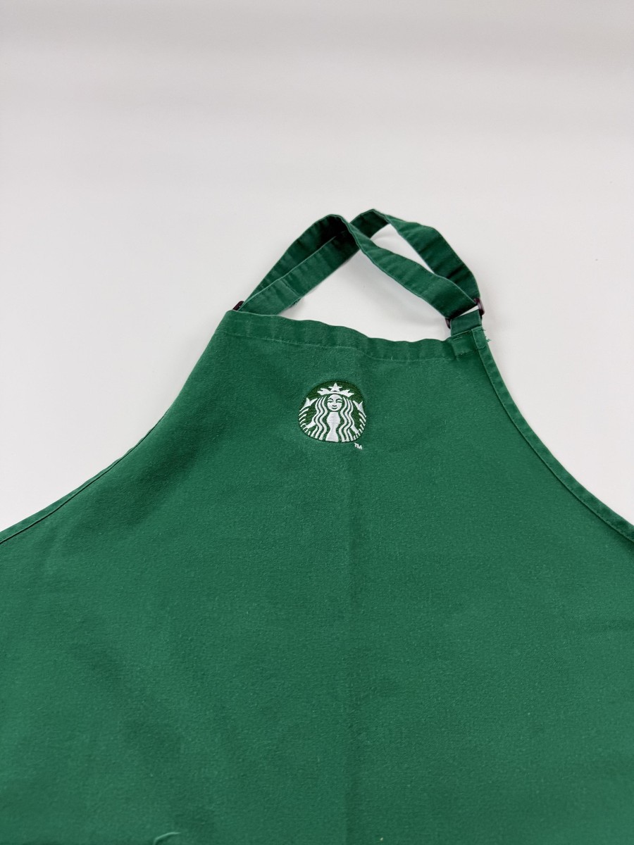 Starbucks Apron Adult One Size Green Barista Uniform Twill Logo