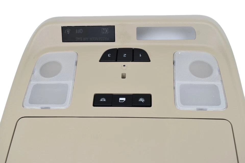 Buick Envision 2016-2020 consola aérea beige domo luz lámpara OEM Foto 2 de 4
