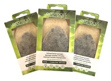 3 x 2pc Sets 7540 Ecotools Rose Charcoal Infused Clean Planet Facial Sponges