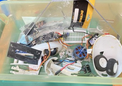 RC Parts Lot Motor Tested Works 30A ESC Retract Wheels ect (tub not included)