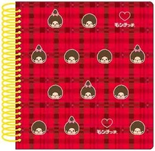 Sun-Star Stationery Monchhichi Merchandise Ring Notebook Square Pattern S2643421