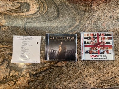 Set of 4 Soundtrack CDs Gladiator Special, Love Actually, Twister, Les Miserable