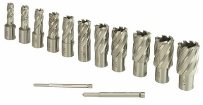 Steel Dragon Tools  13pc. High Speed Steel HSS Annular Cutter Kit 1'' Depth