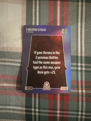 2024 Bo Jackson Battle Arena BONUS PLAY 3 Weapon Streak SSP BPL-6
