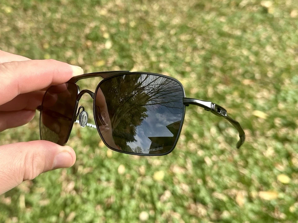 Oakley Deviation Satin Black Polarized Sunglasses Including Case - Image 3 of 4