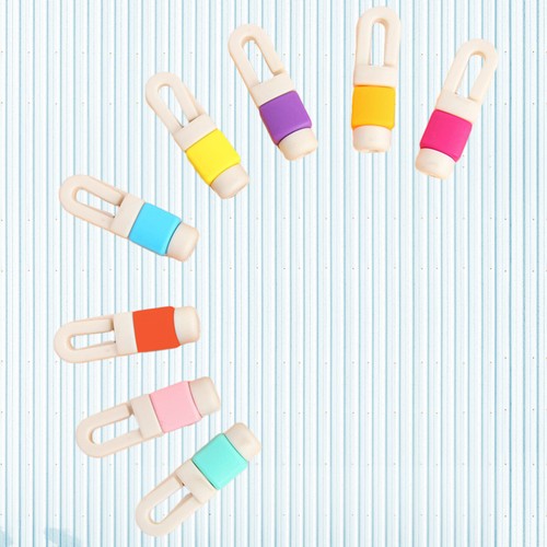 8 Pcs Data Cable Protective Sleeve Cord Winder Line Protection Hub - 第 11/12 張圖片