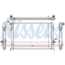 1X NISSENS 60352 ENFRIADOR ENFRIADOR DE AGUA ENFRIADOR DE MOTOR 8J0121251B NUEVO