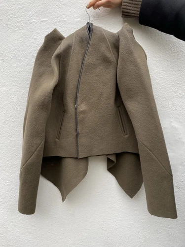 Cappotto lana passerella Rick Owens 'MOOG' FW 2005