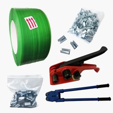 Packaging 3/4"x1600' Polyester PET Strapping Kit,1700 Lbs Heavy Duty Pallet...