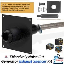 Generator Exhaust Silencer Kit Noise Cut For Firman & Honda H07552 WH03242 Model