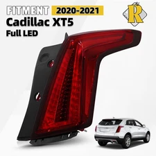 For 2020-2024 Cadillac XT5 Full LED Tail Light W/ LED DRL Dark Red Passenger RH