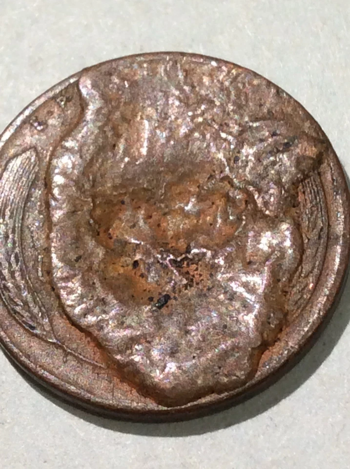 Incredible Massive Die Cud Break 1950 Wheat Penny- Biggest Die Break I’ve Seen! - Image 4 of 4