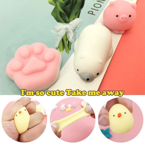 30Pcs Cute Animal Squishies Kawaii Mochi Squeeze Stretch Stress Toy uk Z7M12025 - Picture 6 of 15