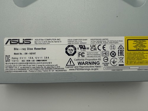 Asus BW-16D1HT Blu-ray drive firmware 3.10 4K, UHD, Ultra HD Friendly! - Afbeelding 4 van 5