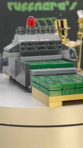 Custom Chrome (Vac-Metalized) LEGO MR. GOLD "MONEYMAKER" EDITION MiniFigure Set - Video 1 of 1