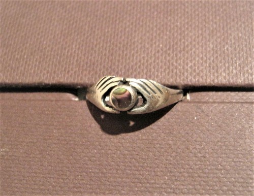 Ring, Freundschaftsring, 925er Silber, mit Edelsteinen: Onyx,Türkis oder Seeopal - 第 10/10 張圖片