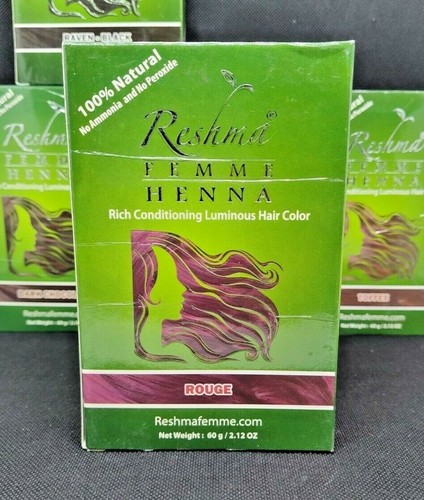 Reshma Femme Henna Rich Conditioning Luminous Hair Color 60g (3 Pack) PICK COLOR - Picture 3 of 6