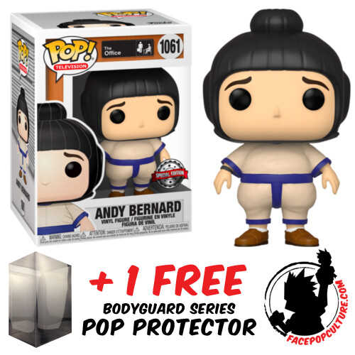 FUNKO POP VINYL THE OFFICE ANDY BERNARD SUMO SUIT #1061 EXCLUSIVE