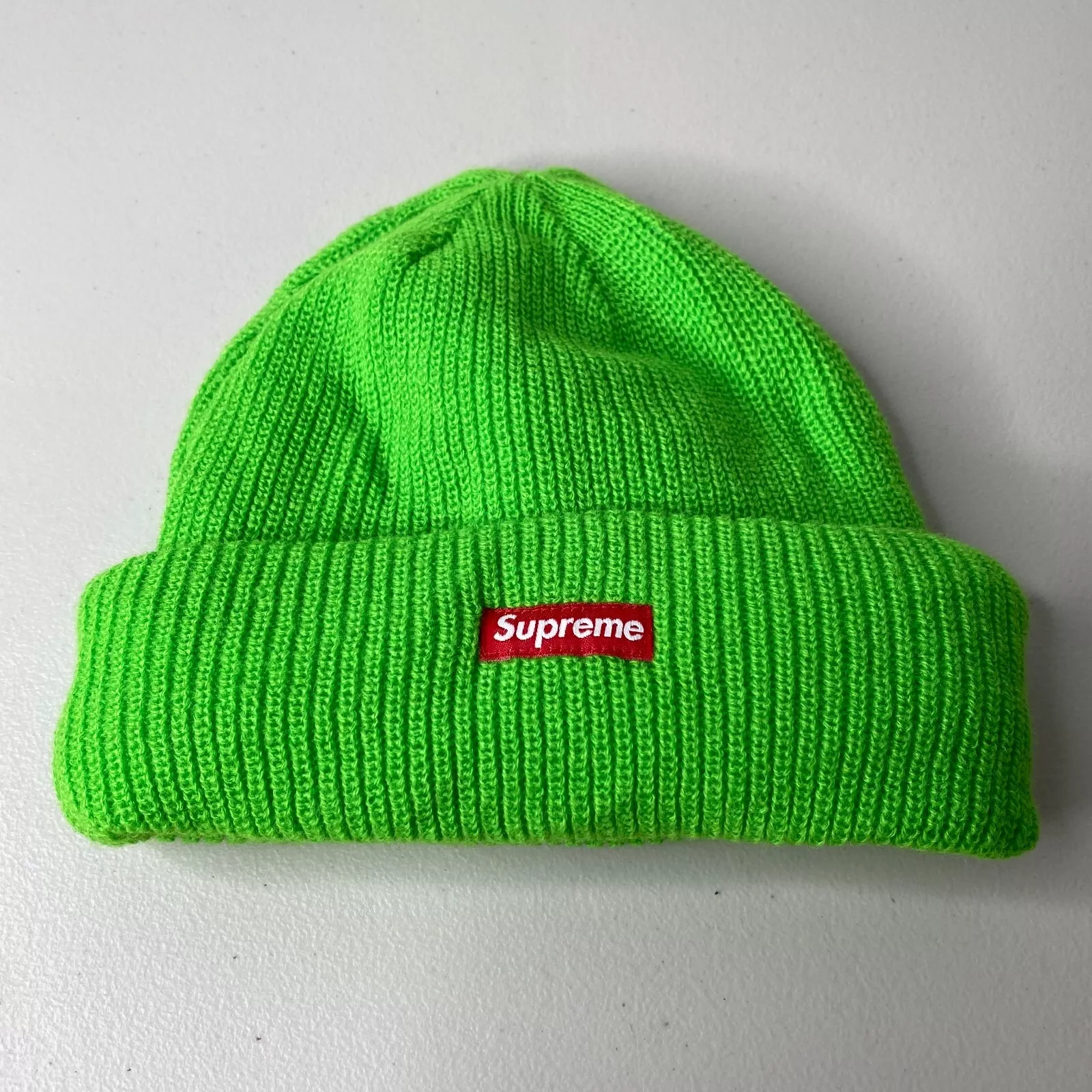 Taille unique   Bonnet Supreme GORE TEX vert côte tricot poignet neuf ! Envoi rapide !