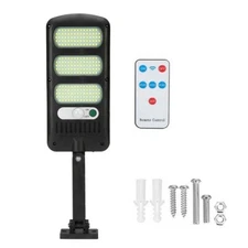 LED Outdoor Dimmable COB LEDs Solar Street Wall Light PIR Sensor Security Lamp