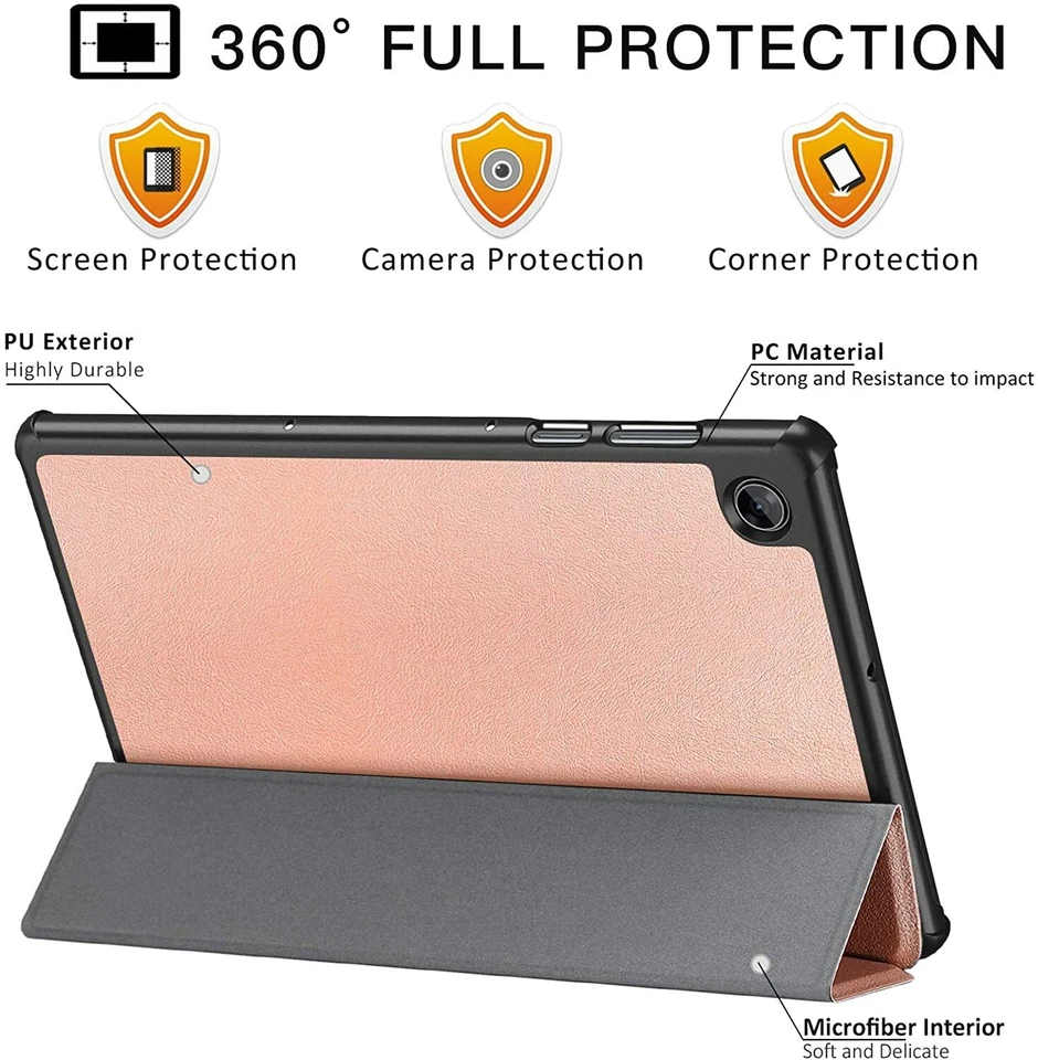 Magnetic Smart Leather Stand Case Cover For Amazon Kindle Fire HD 10" & 7" 2019 - Image 4 of 4