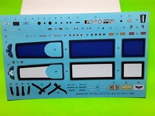 1970 70 Pontiac Firebird 1/24 Waterslide Decal Sheet Emblems Blue White Stripes