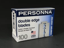 PERSONNA Barber Comfort Coated Double Edge Razor Blades BP9020 | 100 Blades USA