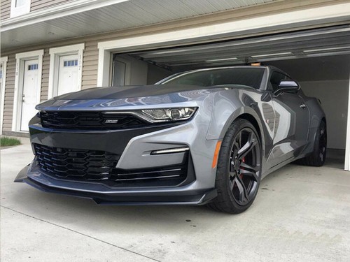 For Camaro SS 16-2021 / LS LT RS 19-2021 Carbon Black Front Bumper Lip Splitter - Picture 17 of 21