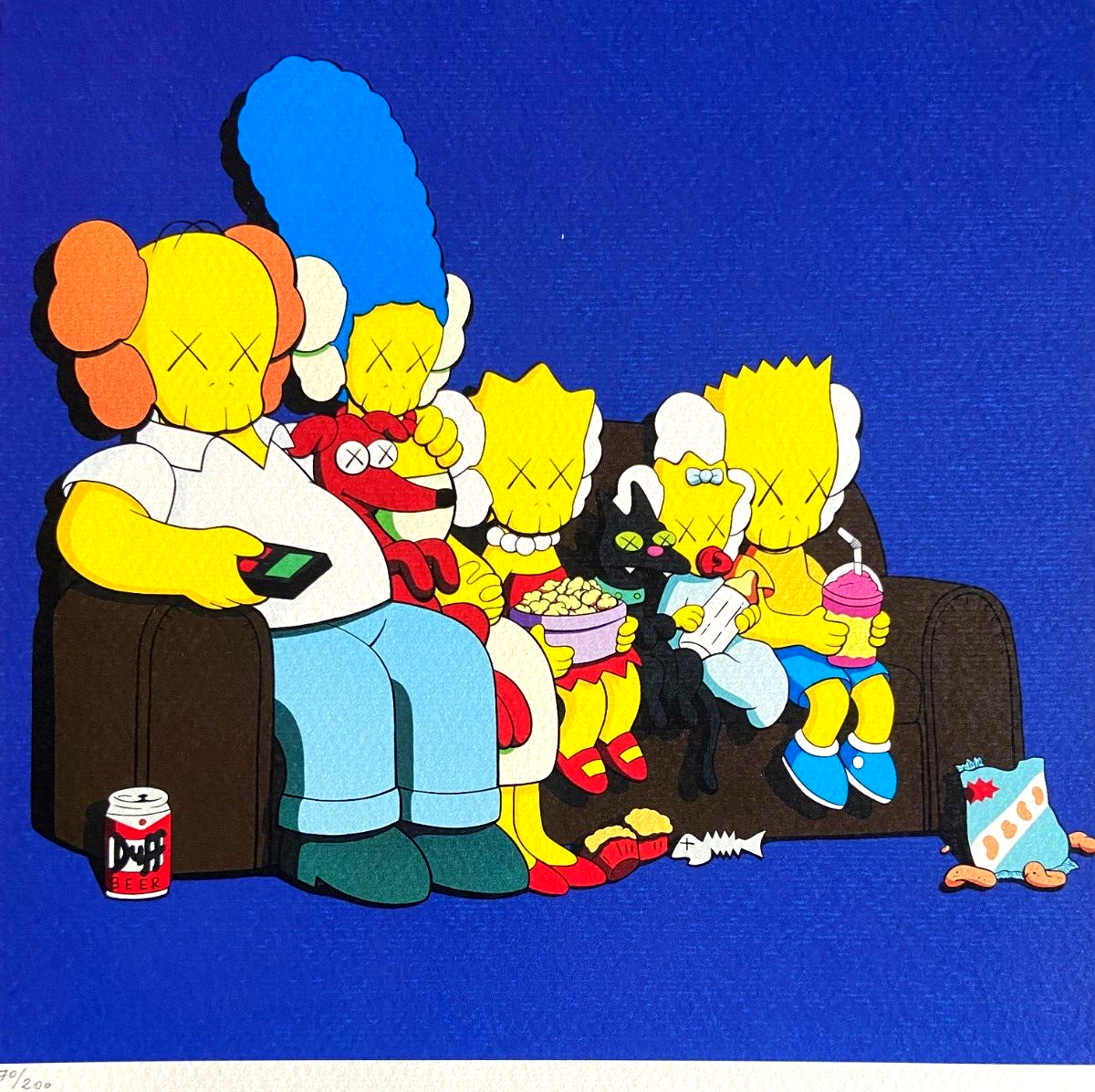Kaws Litografia Mori Art Museum COA originale numerata 200 Kaws Litografia Mori Art Museum COA originale numerata 200
