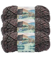 3 Pack Lion Brand Yarn 135-222J Hometown Bulky Yarn, Salem Creek