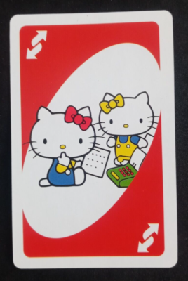 2012 Hello Kitty Uno Card Red Reverse Card | eBay