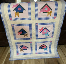 Edredones hechos a mano - Edredón Birdhouse - Nuevo