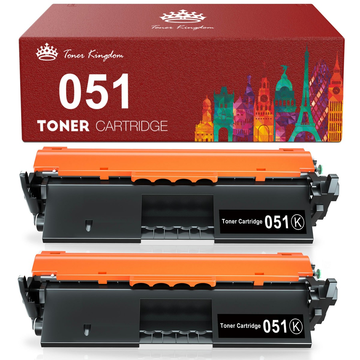 2x CRG-051 Toner for Canon 051 Toner ImageCLASS MF264dw