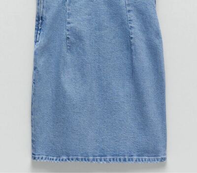 Robe En Jean Zara TRF - Bretelles, Mini - Taille M - Bleu - Neuf Avec étiquettes