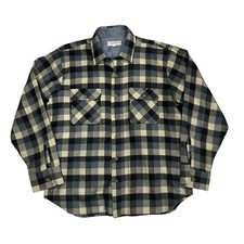 Vintage 90s Arrow Sportswear Shirt Mens Large Plaid Wool Flannel