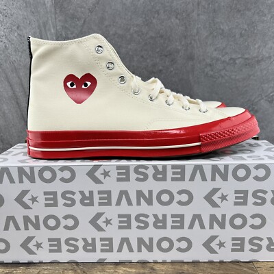 Converse Chuck Taylor All Star 70 High Comme Des Garcons Sz 10 Mens Pristine Red