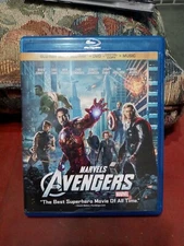 The Avengers (Blu-ray/DVD, 2012, 4-Disc Set, Includes Digital Copy 3D/2D) Used
