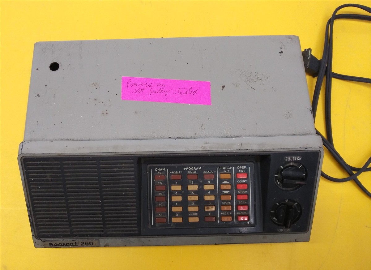 **UNTESTED** Electra Bearcat 250 BC-250 Radio Scanner | eBay