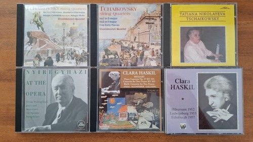 8cd regis/vaia/tah haskil recital/nyiregyhazi/Nikolayeva/shostakovich q. ex+/nm