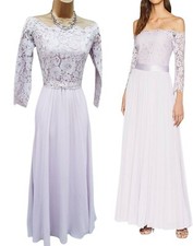 8 UK Coast Imi Lace Maxi Dress Blush Lilac Pleat Wedding Bridesmaid Maxi Dress 