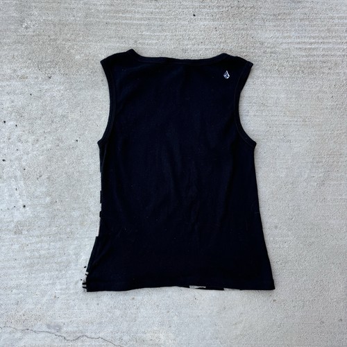 Vintage Womens Volcom Gals Tank Top Medium Y2K 90s Skater All Over Print - Picture 3 of 5