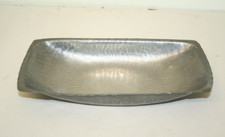 Rare ~Vintage Hammered Pewter Dish ~Norway ~Leiv Midttun & Co. VGC (DEB13)